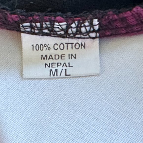 Little Kathmandu Dress Cotton Nepal Colorful Hippie S / M EUC Short Sleeves - Picture 6 of 11